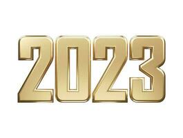 New year 2023 text effect vector illustration