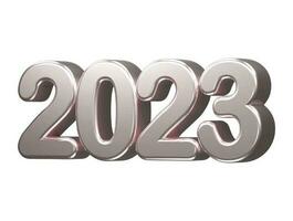 New year 2023 text effect vector illustration