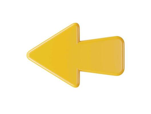 Arrow icon 3d rendering illustration