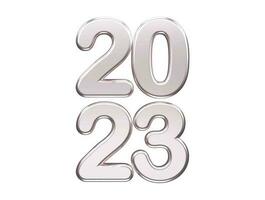 New year 2023 text effect vector illustration