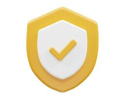 Verified icon 3d rendering vector illustration