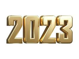 New year 2023 text effect vector illustration