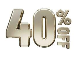 Percent off discount sale vector 3d rendering