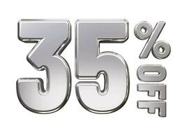 Percent off discount sale vector 3d rendering