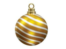 Christmas ball icon vector design transparent 3d rendering
