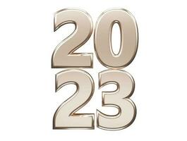 New year 2023 text effect vector illustration