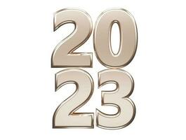 New year 2023 text effect vector illustration