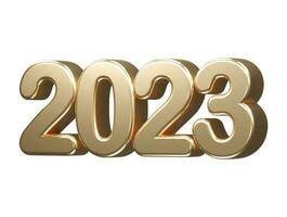 New year 2023 text effect vector illustration