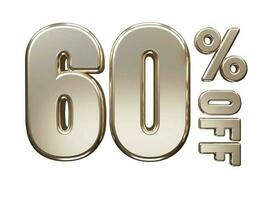 Percent off discount sale vector 3d rendering