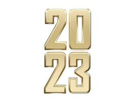 New year 2023 text effect vector illustration