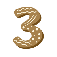 Christmas Number Lettering png