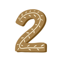 Christmas Number lettering png