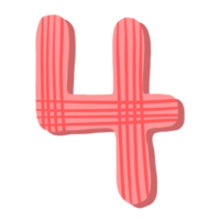 numero rosa de san valentin png