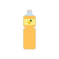 Orange Juice icon. Bottle of juice isolated icon on white background. Flat style vector illustratio