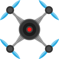 cámara de drones, ilustración plana de quadrocopter png