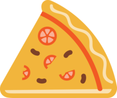 Slice of pizza icon illustration png