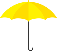signe de parapluie jaune png