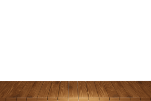 trä- tabell, trä tabell topp främre se 3d framställa isolerat png