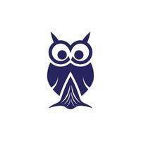 Owl logo icon design animal and simple business vector