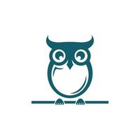 Owl logo icon design animal and simple business vector