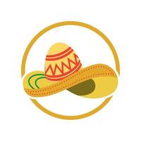 icono de logotipo de diseño de vector de sombrero simple