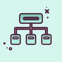 Icon Clustering. related to Machine Learning symbol. MBE style. simple design editable. simple illustration. simple vector icons