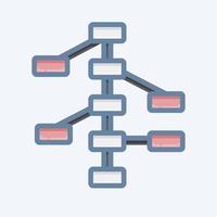 Icon Decision Trees. related to Machine Learning symbol. doodle style. simple design editable. simple illustration. simple vector icons