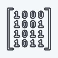 Icon Data Patterns. related to Machine Learning symbol. line style. simple design editable. simple illustration. simple vector icons