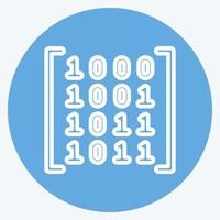 Icon Data Patterns. related to Machine Learning symbol. blue eyes style. simple design editable. simple illustration. simple vector icons