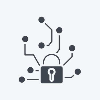 Icon Adversarial Attacks. related to Machine Learning symbol. glyph style. simple design editable. simple illustration. simple vector icons