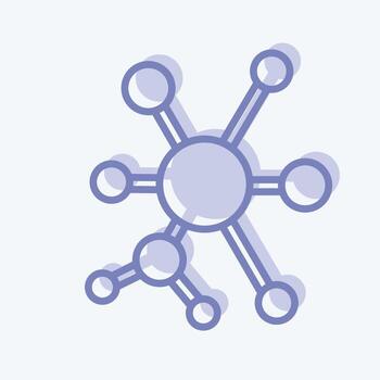 Icon Q-Learning. related to Machine Learning symbol. two tone style. simple design editable. simple illustration. simple vector icons