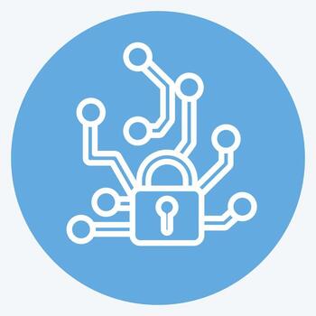 iconos de ataques adversarios. relacionado con el símbolo de aprendizaje automático. estilo de ojos azules. diseño simple editable. ilustración sencilla. iconos vectoriales simples vector