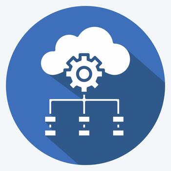 Icon Temporal Difference. related to Machine Learning symbol. long shadow style. simple design editable. simple illustration. simple vector icons
