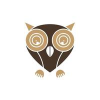 Owl logo icon design animal and simple business vector