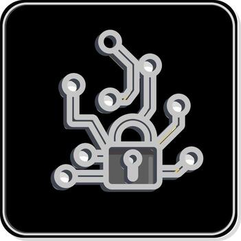 iconos de ataques adversarios. relacionado con el símbolo de aprendizaje automático. estilo brillante. diseño simple editable. ilustración sencilla. iconos vectoriales simples vector