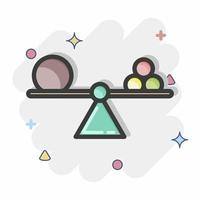 metaaprendizaje de iconos. relacionado con el símbolo de aprendizaje automático. estilo cómico diseño simple editable. ilustración sencilla. iconos vectoriales simples vector