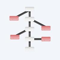 Icon Decision Trees. related to Machine Learning symbol. flat style. simple design editable. simple illustration. simple vector icons