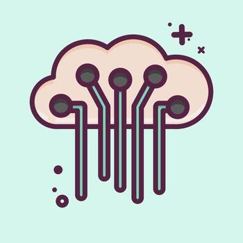 Icon Internet of Things. related to Machine Learning symbol. MBE style. simple design editable. simple illustration. simple vector icons