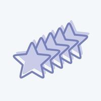 Icon S Stars. related to Stars symbol. two tone style. simple design editable. simple illustration. simple vector icons