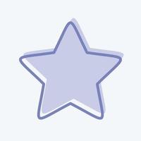 Icon Star 2. related to Stars symbol. two tone style. simple design editable. simple illustration. simple vector icons