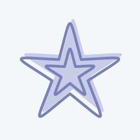 Icon Star. related to Stars symbol. two tone style. simple design editable. simple illustration. simple vector icons