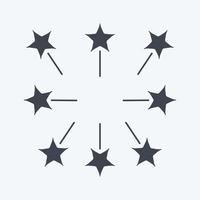 Icon Firework. related to Stars symbol. glyph style. simple design editable. simple illustration. simple vector icons