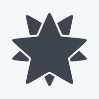 Icon 10 Pointed Stars. related to Stars symbol. glyph style. simple design editable. simple illustration. simple vector icons