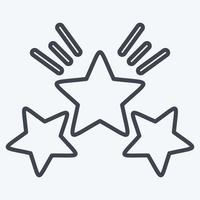 Icon Award Star 2. related to Stars symbol. line style. simple design editable. simple illustration. simple vector icons