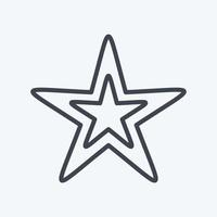 Icon Star. related to Stars symbol. line style. simple design editable. simple illustration. simple vector icons