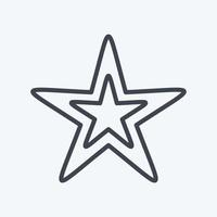 Icon Star. related to Stars symbol. line style. simple design editable. simple illustration. simple vector icons