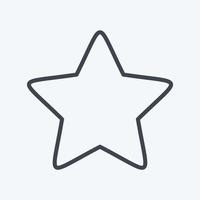Icon Star 2. related to Stars symbol. line style. simple design editable. simple illustration. simple vector icons