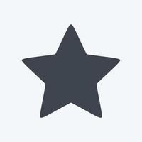 Icon Star 2. related to Stars symbol. glyph style. simple design editable. simple illustration. simple vector icons