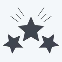 icono premio estrella 2. relacionado con el símbolo de estrellas. estilo de glifo. diseño simple editable. ilustración sencilla. iconos vectoriales simples vector