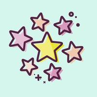 Icon Stars Around. related to Stars symbol. MBE style. simple design editable. simple illustration. simple vector icons